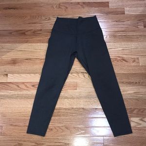 gray 7/8 aerie leggings